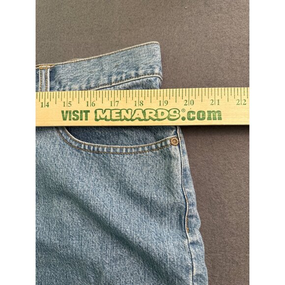 Faded Glory Womens Denim Shorts Light Stonewash Size 16 100% Cotton Casual Fit - Picture 5 of 7